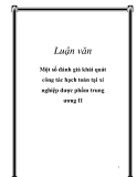 Luận văn: Một số đánh giá khái quát công tác hạch toán tại xí nghiệp dược phẩm trung ương II