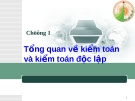 Chương 1: Tổng quan về kiểm toán và kiểm toán độc lập