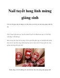 Nail tuyết lung linh mừng giáng sinh