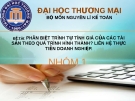 Đề Tài: Phân biệt trình tự  tính giá của các tài sản  theo quá trình hình thành?  Liên hệ thực tiễn doanh nghiệp