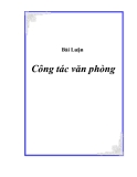 Tóm tắt đề Tài: Công tác văn phòng của UBND xã Ngòi A