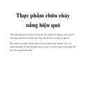 Thực phẩm giúp chữa cháy nắng hiệu quả