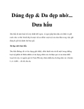 Dáng đẹp & Da đẹp nhờ... Dưa hấu