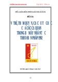 Đề tài: VỊ TRÍ, THẨM QUYỀN, CƠ CẤU TỔ CHỨC CỦA CÁC CƠ QUAN TRONG BỘ MÁY NHÀ NƯỚC THEO HIẾN PHÁP NĂM 1992