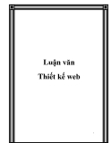 Luận văn Thiết kế web