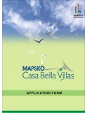 MAPSKO CASA BELLA VILLAS APPLICATION FORM
