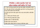 PHẦN 2. BẢO QUẢN THỊT VÀ SẢN PHẨM CHẾ BIẾN TỪ THỊT