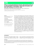 báo cáo khoa hoc : Effects of phosphatidylethanolamine N-methyltransferase on phospholipid composition, microvillus formation and bile salt resistance in LLC-PK1 cells