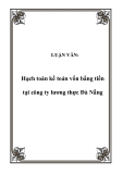 ạch toán kế toán vốn bằng tiền tại công ty lương thực Đà Nẵng