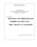 Luận văn: XẾP HẠNG TÍN NHIỆM DOANH NGHIỆP TẠI VIỆT NAM THỰC TRẠNG VÀ GIẢI PHÁP