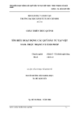 Luận văn: TÌM HIỂU HOẠT ĐỘNG CÁC QUỸ ĐẦU TƯ TẠI VIỆT NAM- THỰC TRẠNG VÀ GIẢI PHÁP GVHD : TS. BÙI KIM YẾN