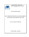 Luận văn đề tài quản trị rủi ro tín dụng tại sở giao dịch 2 ngân hàng công thương Việt Nam