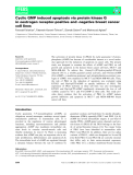 Báo cáo khoa hoc : Cyclic GMP induced apoptosis via protein kinase G in oestrogen receptor-positive and -negative breast cancer cell lines