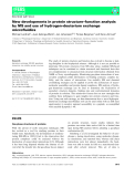 Báo cáo khoa hoc : New developments in protein structure–function analysis by MS and use of hydrogen–deuterium exchange microﬂuidics