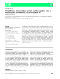 Báo cáo khoa hoc : Cytochrome c maturation system on the negative side of bioenergetic membranes: CCB or System IV