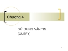 Chương 4: SỬ DỤNG VẤN TIN (QUERY)