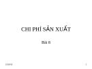 CHI PHÍ SẢN XUẤT