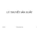 LÝ THUYẾT SẢN XUẤT