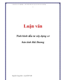  Luận văn: Tình hình đầu tư xây dựng cơ bản tỉnh Hải Dưong