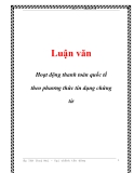  Luận văn: Hoạt động thanh toán quốc tế theo phương thức tín dụng chứng từ