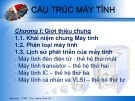 Bài giảng cấu trúc máy tính - Chương 1 Giới thiệu chung