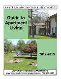 GUIDE TO APARTMENT LIVING 2012-2013
