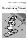 HIRSCHSPRUNG DISEASE INFORMATION FOR PARENTS