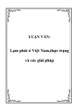 LUẬN VĂN:Lạm phát ở Việt Nam,thực trạng và các giải pháp 