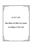 LUẬN VĂN:  Bảo Hiểm Xã Hội Cho Người Lao Động ở Việt Nam