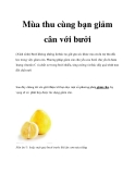 Mùa thu cùng bạn giảm cân với bưởi(