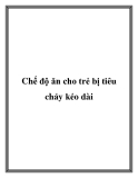 Chế độ ăn cho trẻ bị tiêu chảy kéo dài