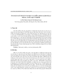 Báo cáo " Ứng dụng kỹ thuật PCR phục vụ kiểm định salmonella trong nước mặt ô nhiễm "