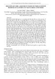 Báo cáo " PRELIMINARY RISK ASSESSMENT POSED BY FORMALDEHYDE RESIDUES IN CLOTHING TO VIETNAMESE CONSUMERS "