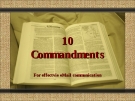 Kỹ năng viết mail bằng tiếng anh - 10 Commandments