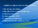 CHƯƠNG II. HẠCH TOÁN TÀI SẢN CỐ ĐỊNH