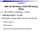 CÁC VẤN ĐỀ CƠ BẢN VỀ CAD/CAM-CNC-CHƯƠNG 4: Một số hệ thống CAD/CAM thông dụng