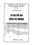 Ví dụ xây dựng đồ án nền và móng