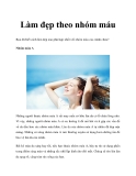 Làm đẹp theo nhóm máu