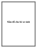 Sắm đồ cho bé sơ sinh