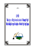 Luận văn Tìm hiểu các yếu tố ảnh hưởng đến việc xuất khẩu của thuỷ sản Việt Nam sang thị trường Mỹ