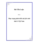 Đề Tài:  Thực trạng phát triển du lịch sinh thái ở Việt Nam