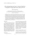 Báo cáo " Chức năng ngôn ngữ quốc gia và vị trí môn tiếng Việt ở Trường Đại học Ngoại ngữ, Đại học Quốc gia Hà Nội "