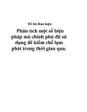 Thảo luận nhóm: Những biện pháp chính phủ đã sử dụng để kiềm chế lạm phát trong thời gian qua