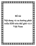 Đề tài Nội dung và xu hướng phát triển EDI trên thế giới và ở Việt Nam