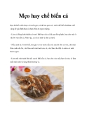 Mẹo hay chế biến cá