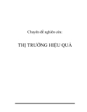 Chuyên đề nghiên cứu: Thị trường hiệu quả