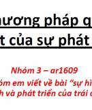 Đề tài:  Phương pháp quán triệt của sự phát triển