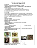Unit 10.  Nature in danger - Lesson one: A - Reading