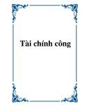 Tài liệu về Tài chính công