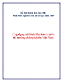 Đề tài :Ứng dụng mô hình Markowizt trên thị trường chứng khoán Việt Nam